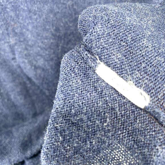 EILEEN FISHER Sweater XXS Tunic Organic Cotton Jumper Side Slit Blue - Picture 8 of 11